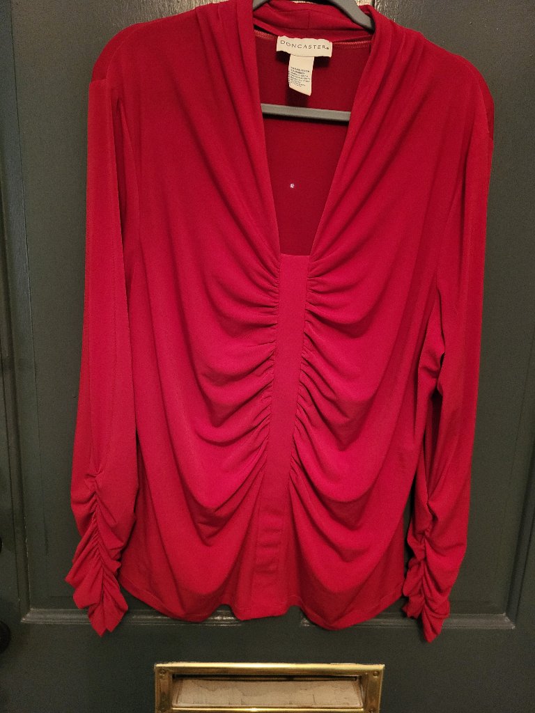 Red Doncaster Blouse